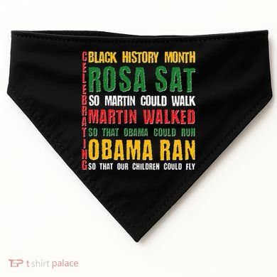 Celebrating Black History Month Rosa Martin Obama USA-Made Doggie Bandana