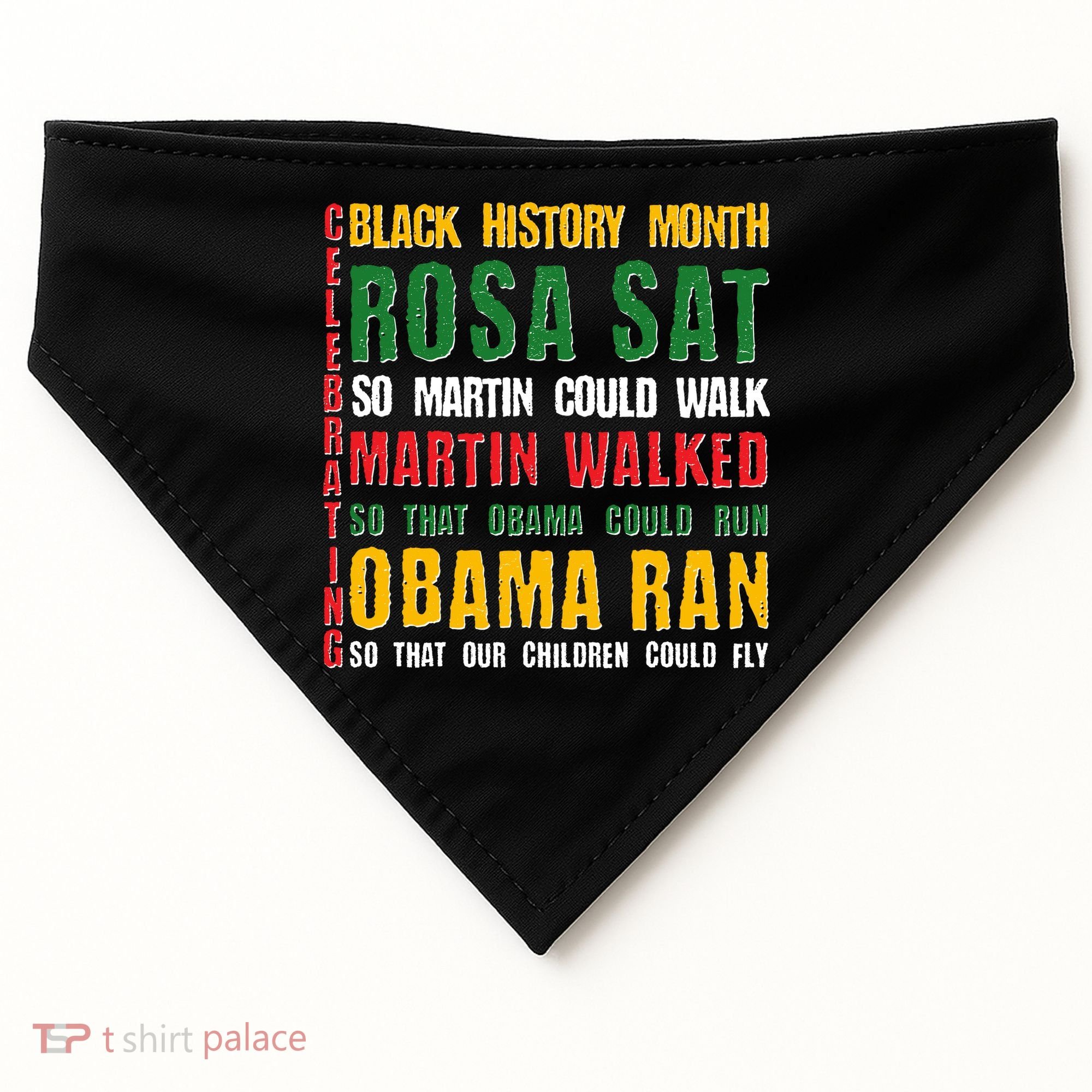 Celebrating Black History Month Rosa Martin Obama USA-Made Doggie Bandana