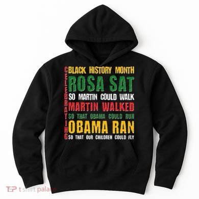 Celebrating Black History Month Rosa Martin Obama Hoodie