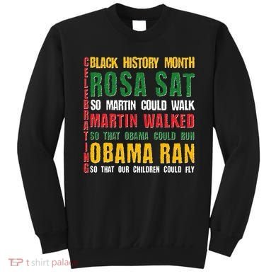 Celebrating Black History Month Rosa Martin Obama Sweatshirt