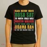Celebrating Black History Month Rosa Martin Obama T-Shirt thumb 3
