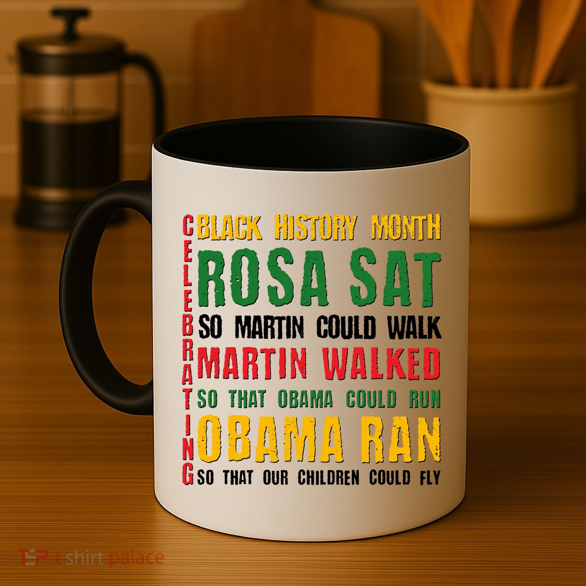 Celebrating Black History Month Rosa Martin Obama Coffee Mug