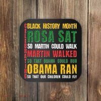 Celebrating Black History Month Rosa Martin Obama Coaster thumb 0