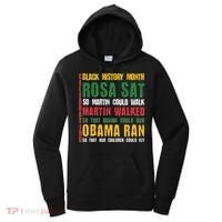 Celebrating Black History Month Rosa Martin Obama Women's Hoodie thumb 0