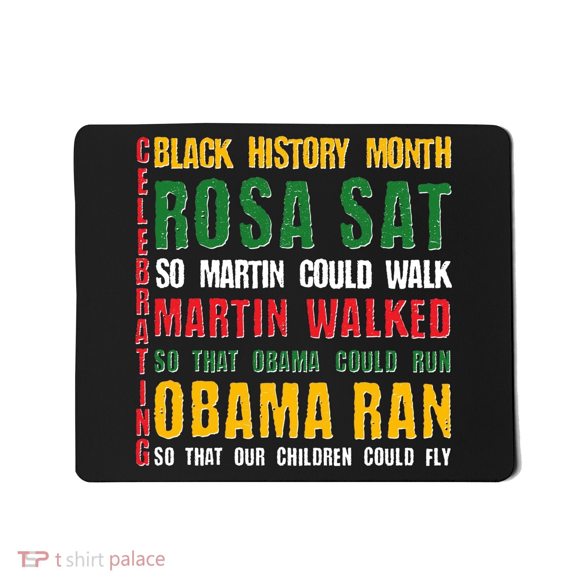 Celebrating Black History Month Rosa Martin Obama Mousepad