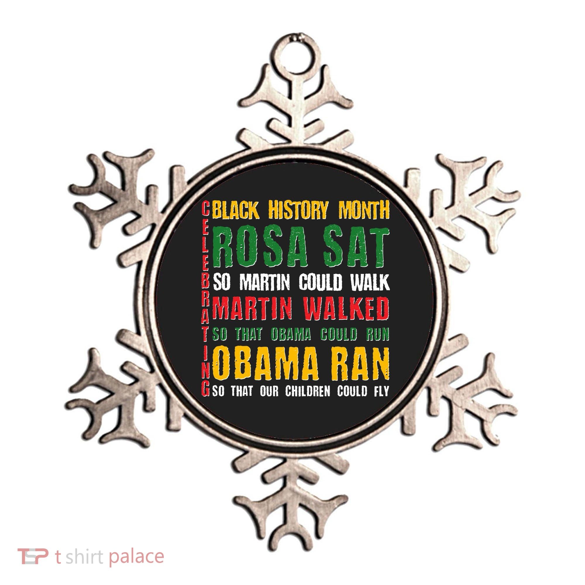 Celebrating Black History Month Rosa Martin Obama Ornament