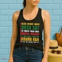 Celebrating Black History Month Rosa Martin Obama Women's Tank Top thumb 2