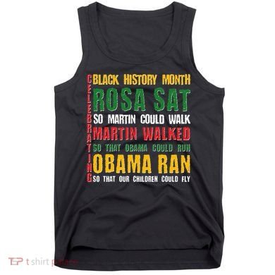 Celebrating Black History Month Rosa Martin Obama Tank Top