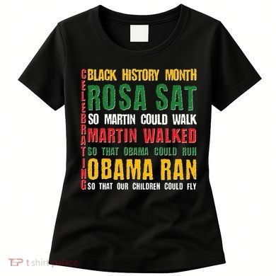 Celebrating Black History Month Rosa Martin Obama Women's T-Shirt
