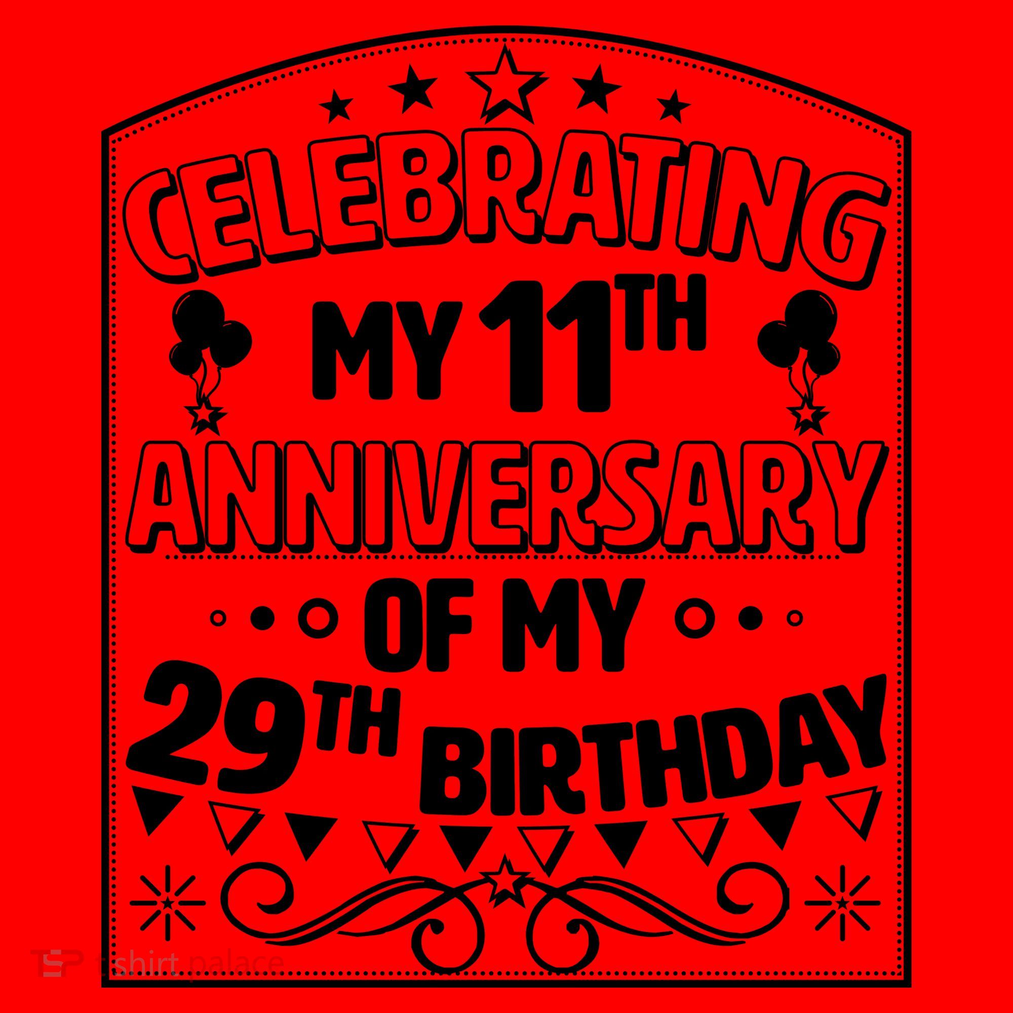 Celebrating My 11th Anniversary of My 29th Birthday 40th Birthday Santa Hat