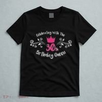 Celebrating With The 30th Birthday Queen T-Shirt thumb 5