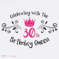 Celebrating With The 30th Birthday Queen Garment-Dyed Sweatshirt thumb 2