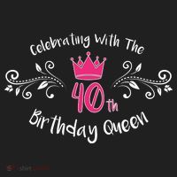 Celebrating With The 40th Birthday Queen Women's Sweatshirt thumb 2
