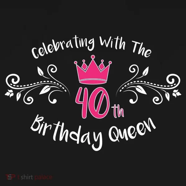 Celebrating With The 40th Birthday Queen Long Sleeve Shirt
