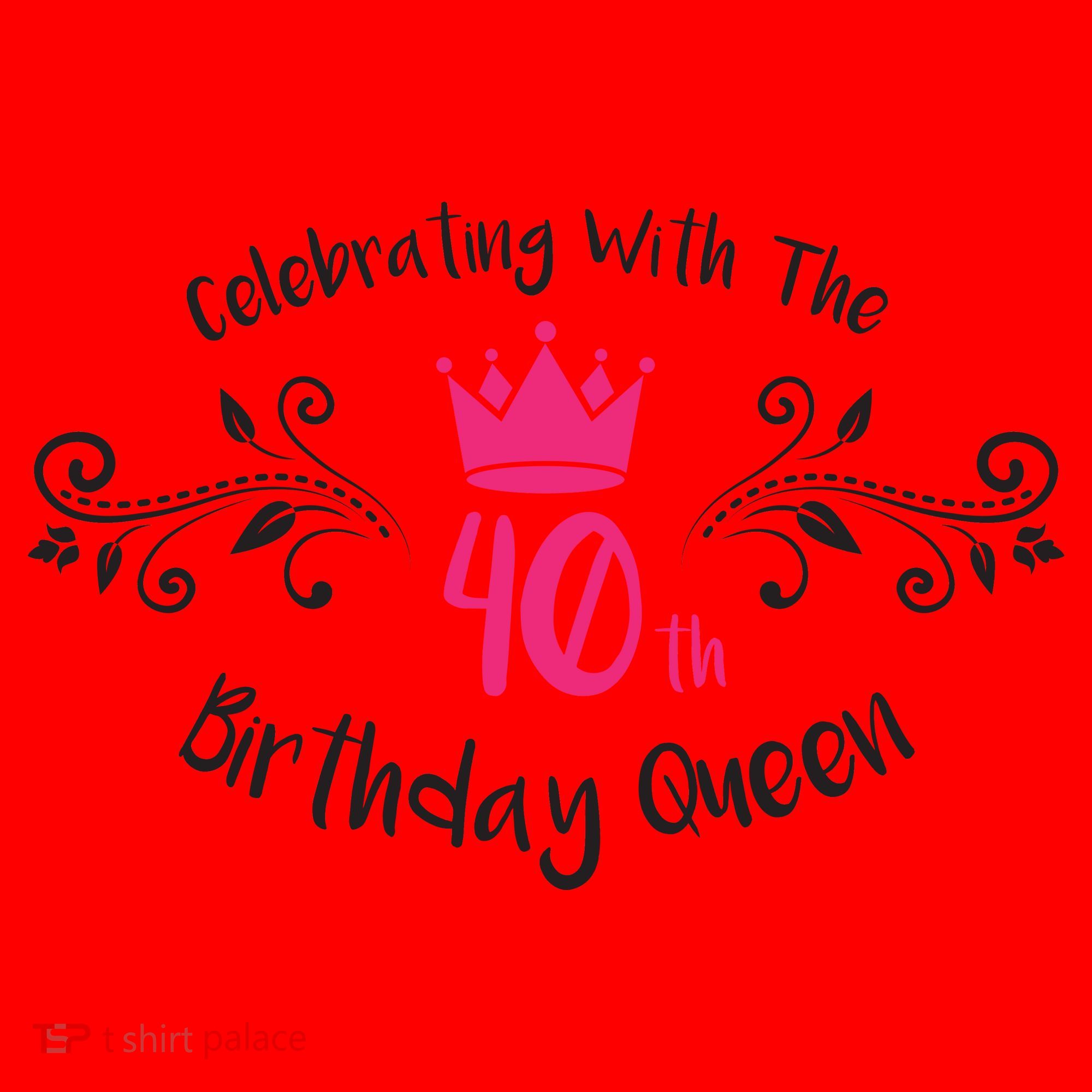 Celebrating With The 40th Birthday Queen Santa Hat