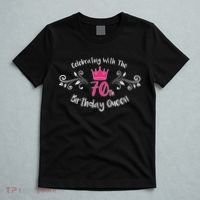 Celebrating With The 70th Birthday Queen T-Shirt thumb 5