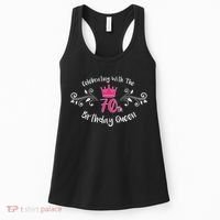 Celebrating With The 70th Birthday Queen Women's Tank Top thumb 0
