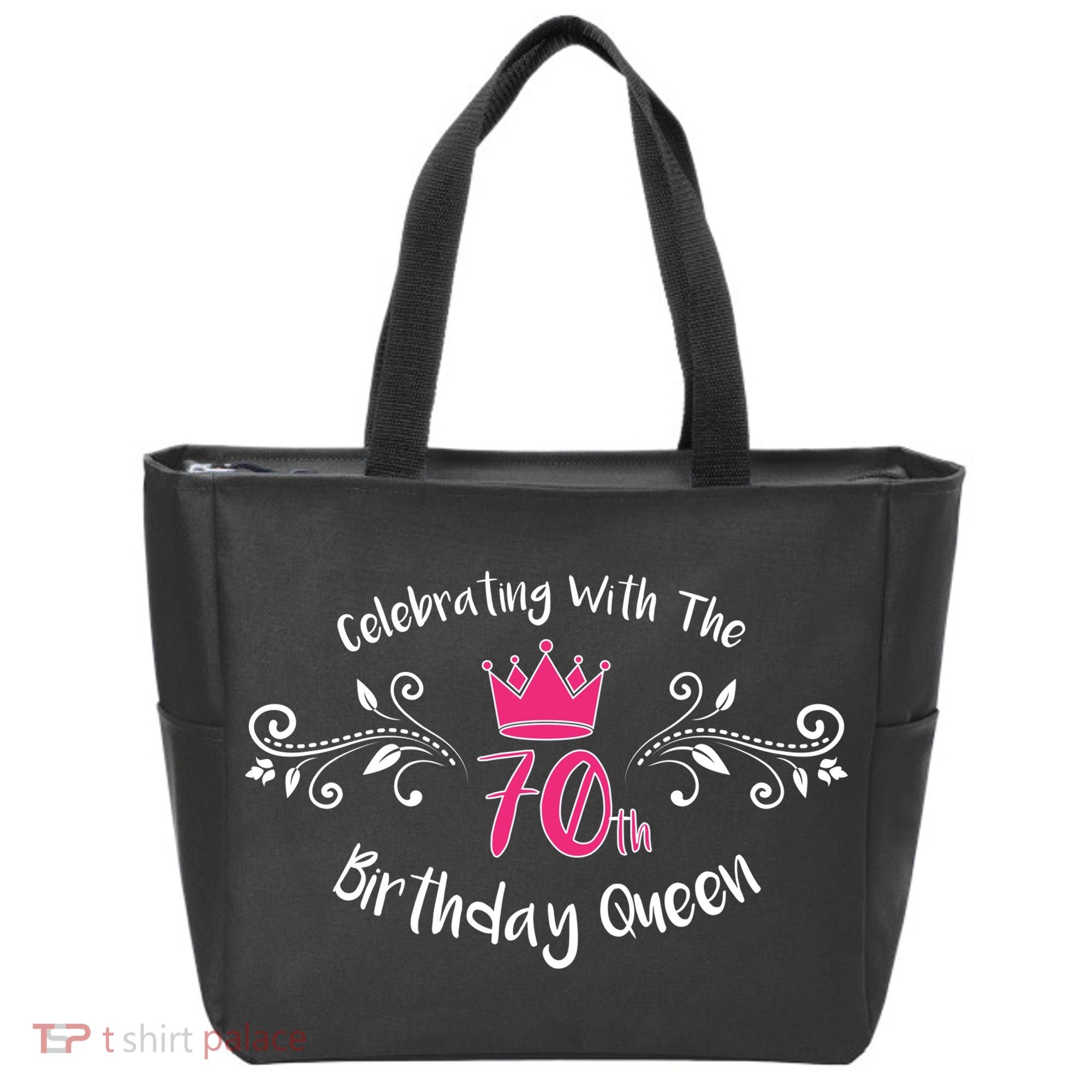 Celebrating With The 70th Birthday Queen Tote Bag