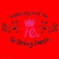 Celebrating With The 70th Birthday Queen Santa Hat thumb 1