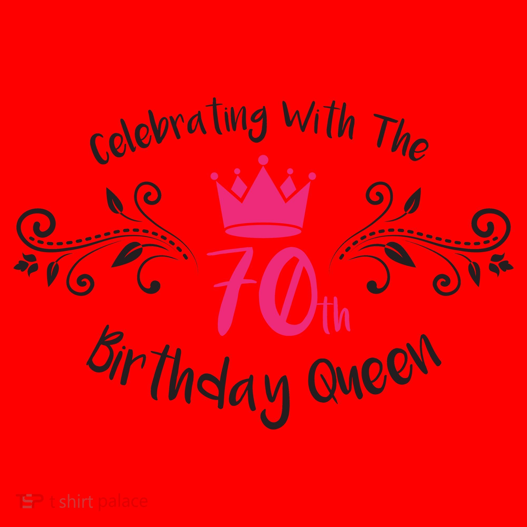 Celebrating With The 70th Birthday Queen Santa Hat