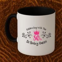 Celebrating With The 80th Birthday Queen Coffee Mug thumb 2