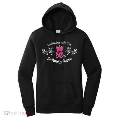 Celebrating With The 80th Birthday Queen Women's Hoodie