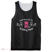 Celebrating With The 80th Birthday Queen Mesh Reversible Basketball Jersey Tank thumb 0