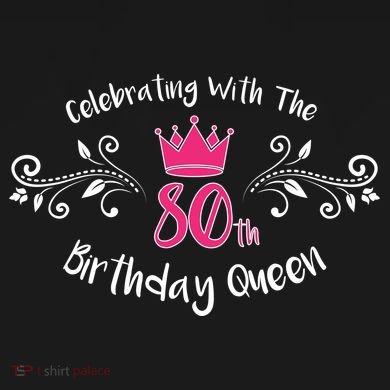 Celebrating With The 80th Birthday Queen Tall Hoodie