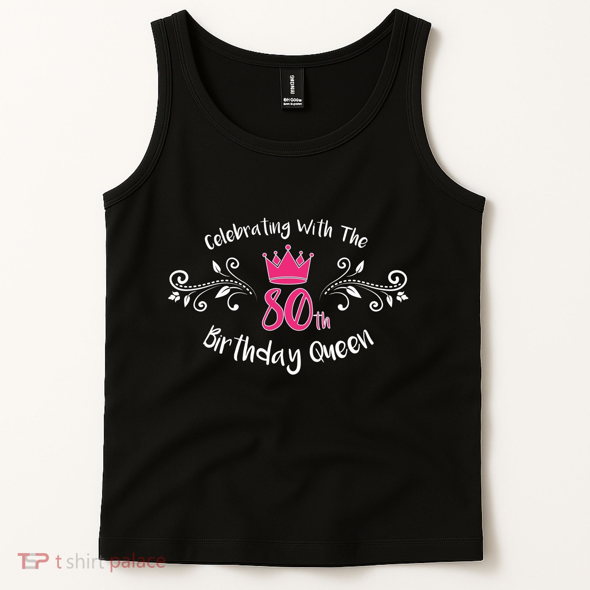 Celebrating With The 80th Birthday Queen Tank Top