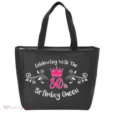 Celebrating With The 80th Birthday Queen Tote Bag