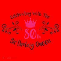 Celebrating With The 80th Birthday Queen Santa Hat thumb 1