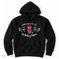 Celebrating With The 90th Birthday Queen Hoodie thumb 0