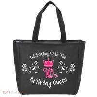 Celebrating With The 90th Birthday Queen Tote Bag thumb 0