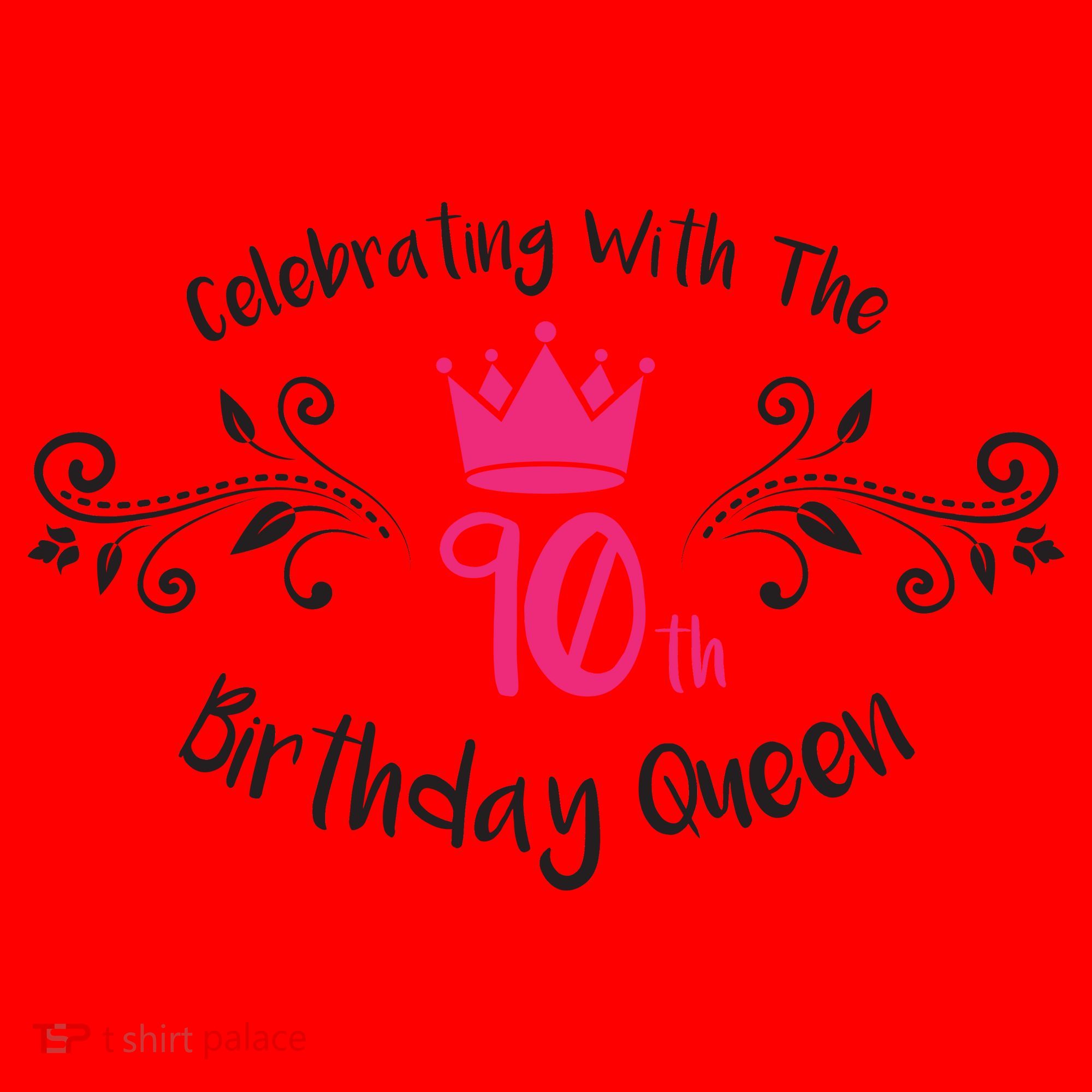 Celebrating With The 90th Birthday Queen Santa Hat