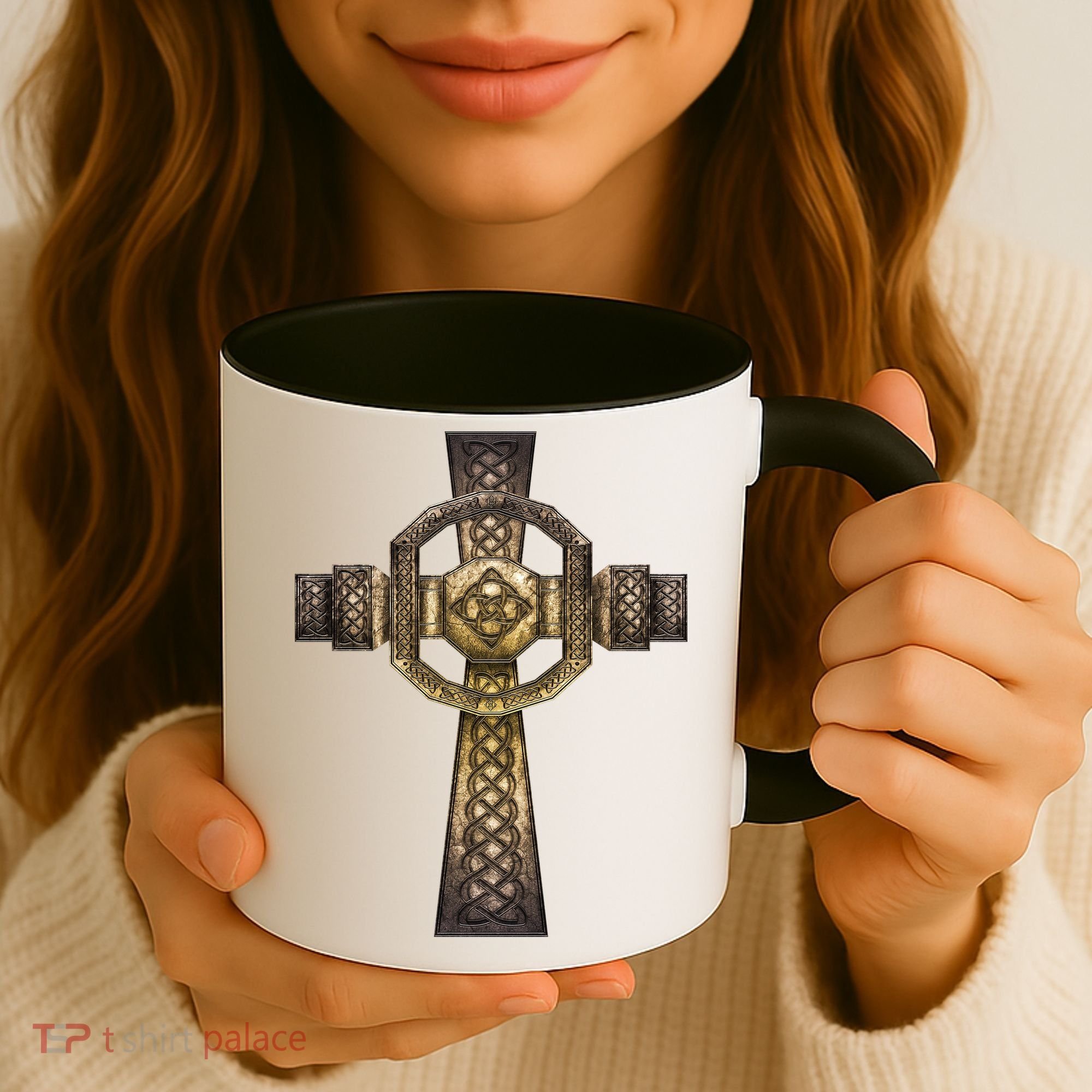 Celtic Irish Cross Coffee Mug