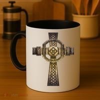 Celtic Irish Cross Coffee Mug thumb 4