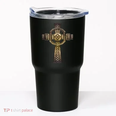 Celtic Irish Cross Tumbler