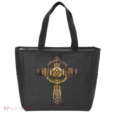 Celtic Irish Cross Tote Bag