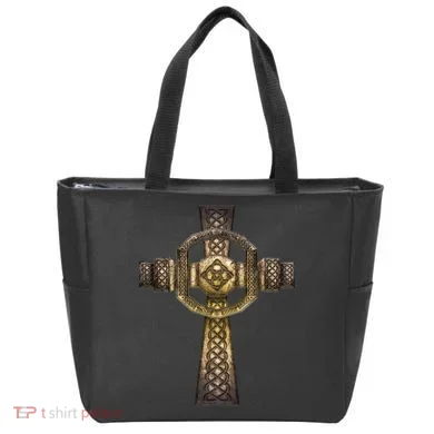 Celtic Irish Cross Tote Bag