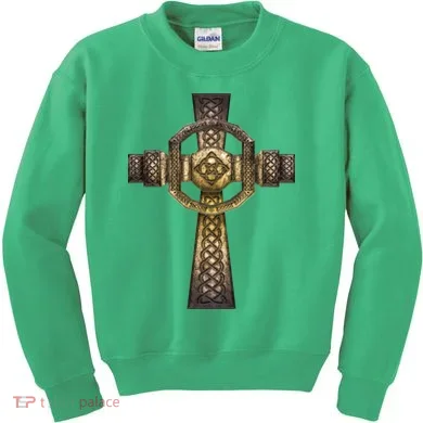 Celtic Irish Cross Kids Sweatshirt