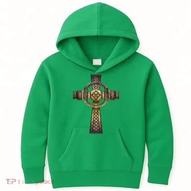 Celtic Irish Cross Kids Hoodie