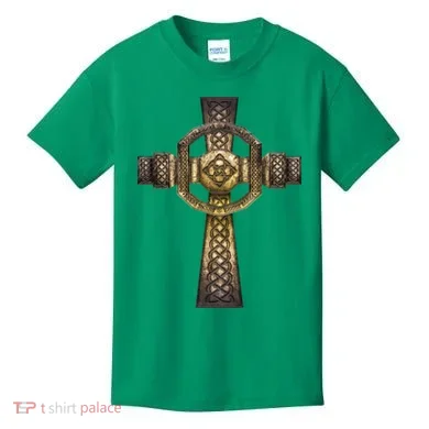 Celtic Irish Cross Kids T-Shirt