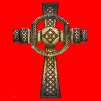 Celtic Irish Cross Santa Hat thumb 1