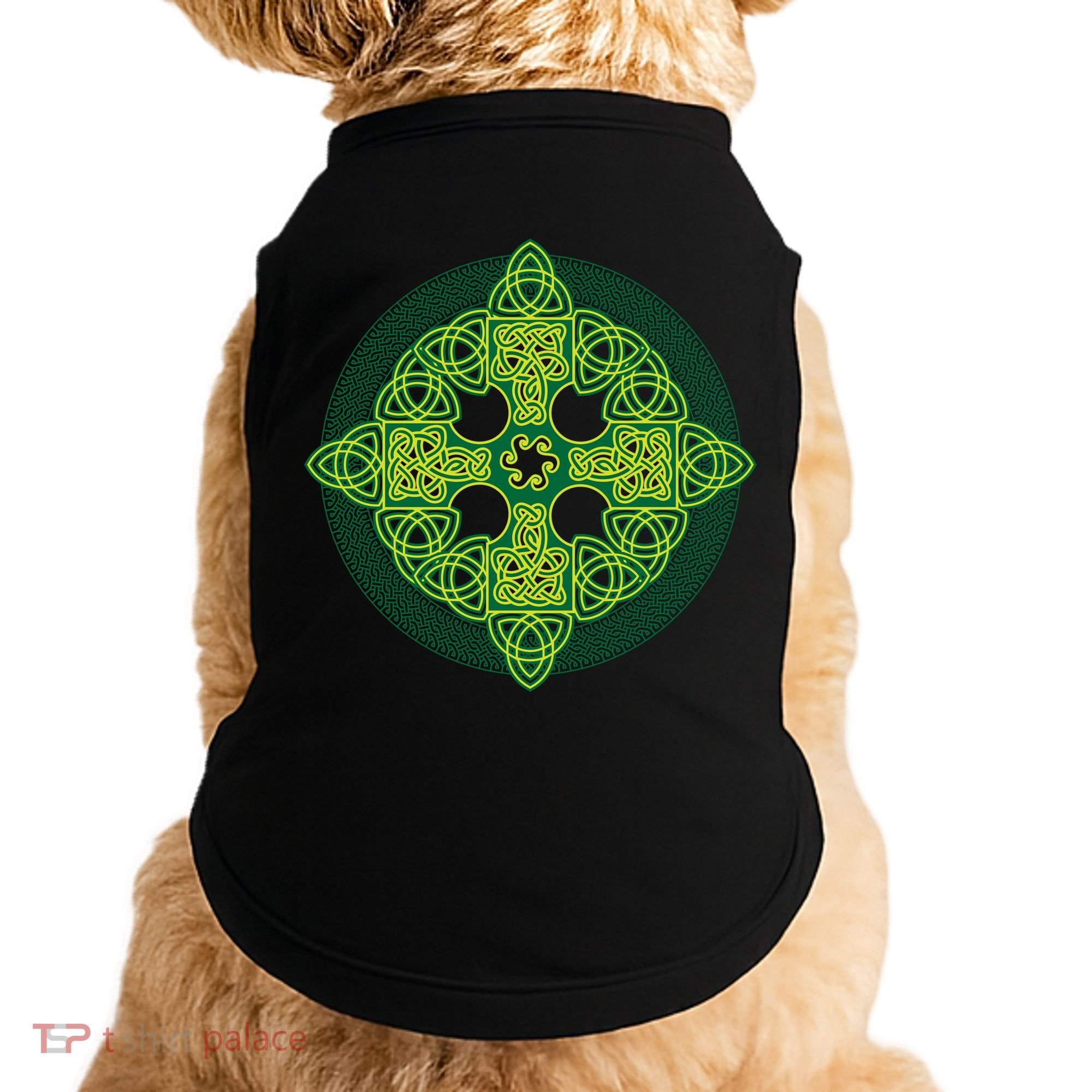 Celtic Knot Cross St. Patrick's Day Doggie Tank
