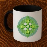 Celtic Knot Cross St. Patrick's Day Coffee Mug thumb 2