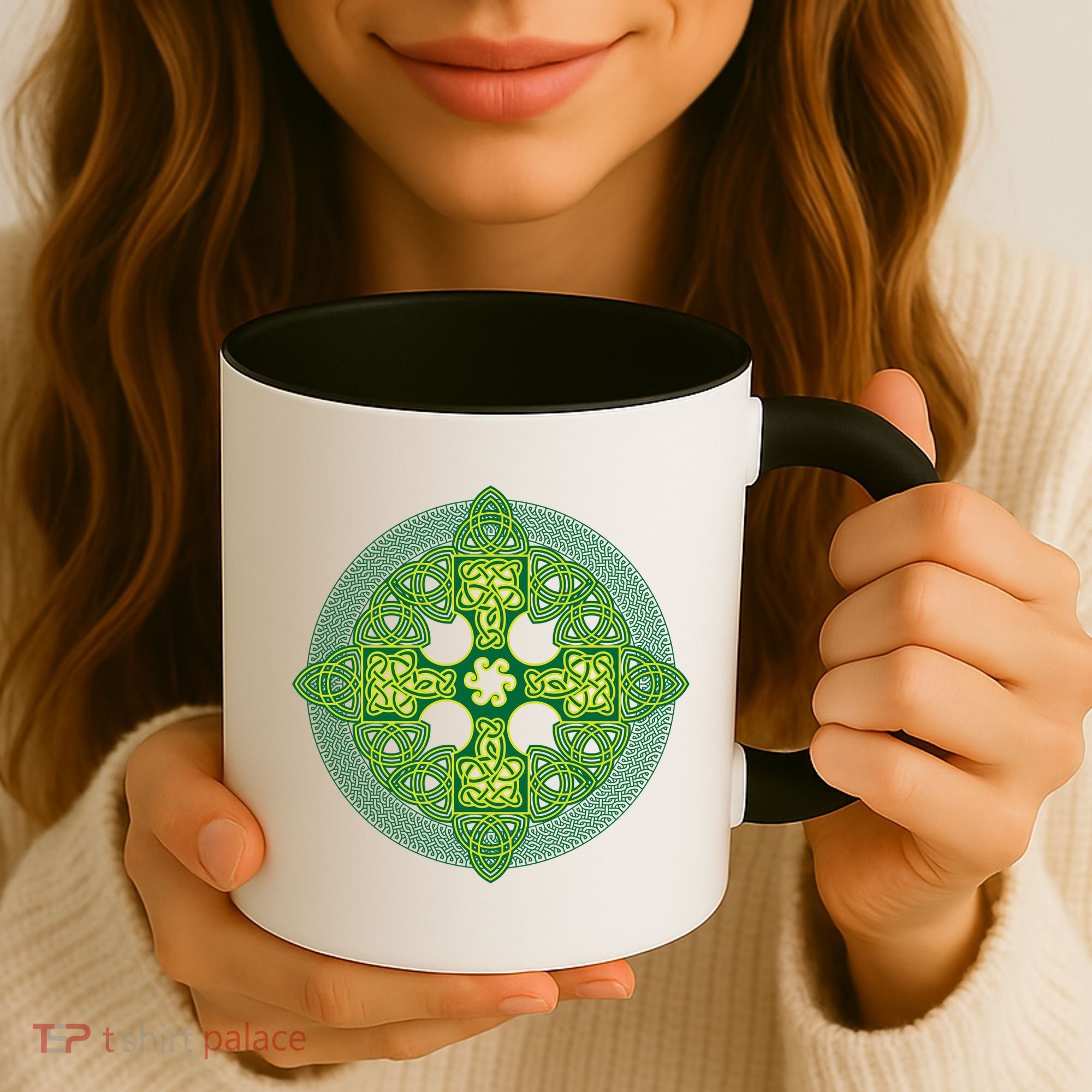 Celtic Knot Cross St. Patrick's Day Coffee Mug