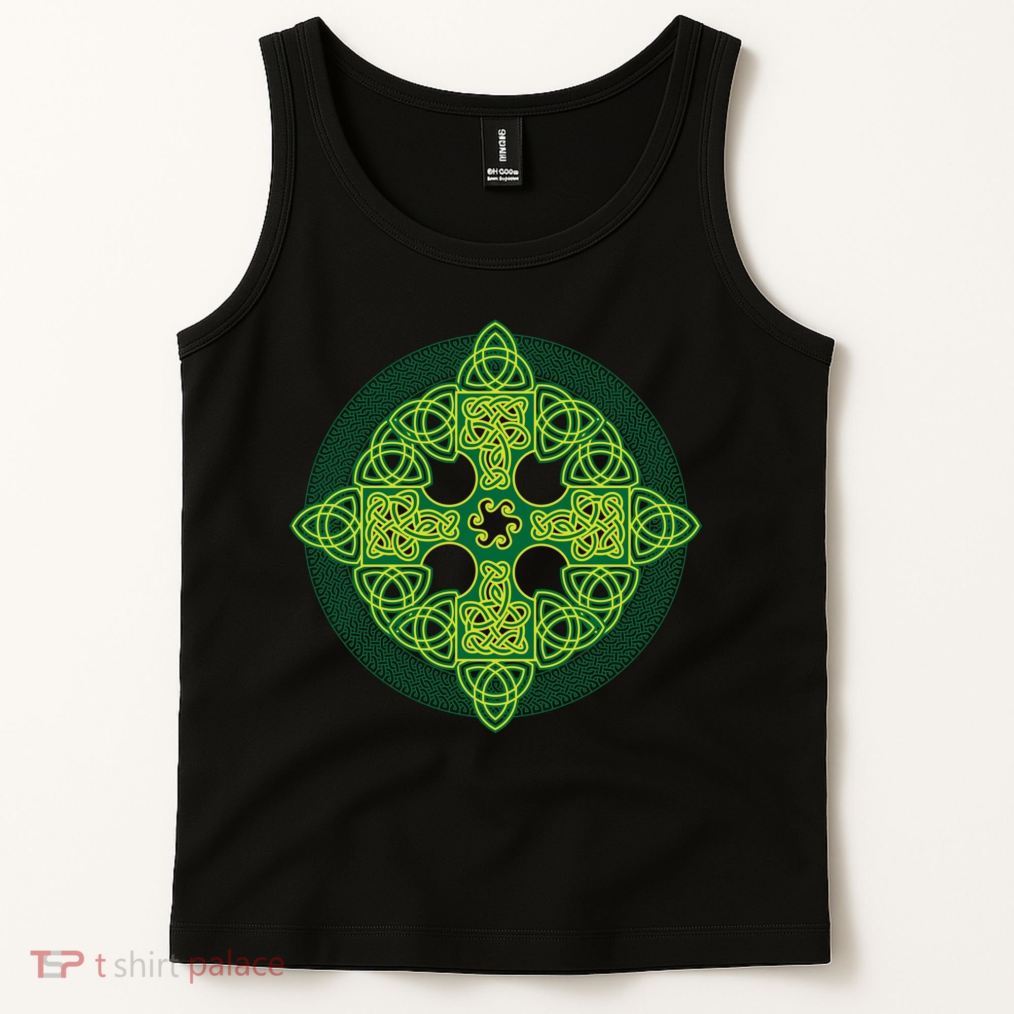 Celtic Knot Cross St. Patrick's Day Tank Top