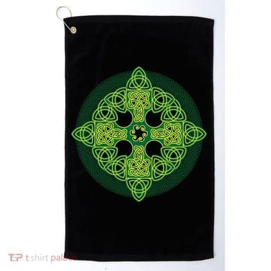 Celtic Knot Cross St. Patrick's Day Golf Towel