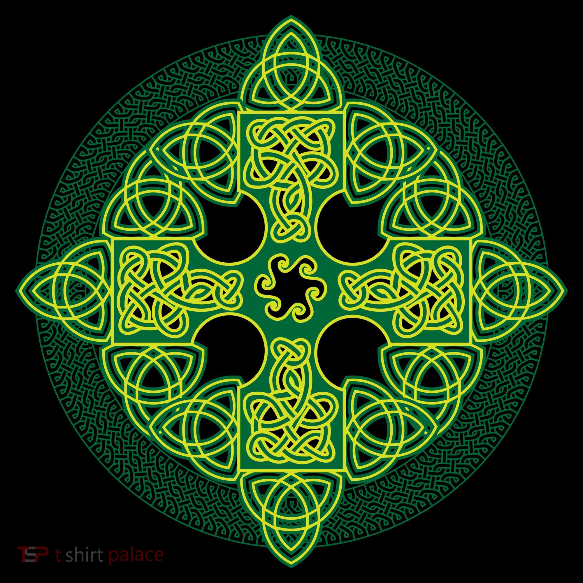 Celtic Knot Cross St. Patrick's Day Women's Long Sleeve Shirt