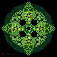 Celtic Knot Cross St. Patrick's Day Kids Long Sleeve Shirt thumb 2